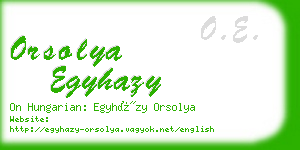 orsolya egyhazy business card